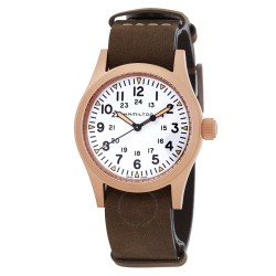 Khaki Field Manual Wind White Dial Men's Watch H69459510