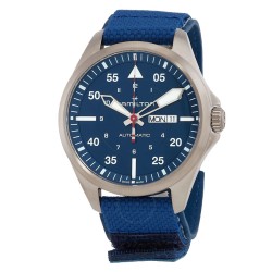 Khaki Aviation Automatic Blue Dial Men's Watch H64655941