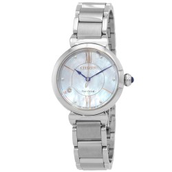 L Series Eco-Drive Mother of Pearl Dial Ladies Watch EM1070-83D