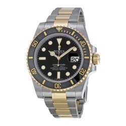 Submariner Black Dial Stainless Steel and 18K Yellow Gold Oyster Bracelet Automatic Men's Watch 116613BKSO