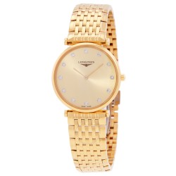 La Grande Classique Quartz Diamond Gold Dial Ladies Watch L4.512.2.37.E