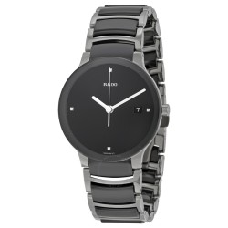 Centrix Quartz Black Dial Black Ceramic Unisex  Watch R30934712