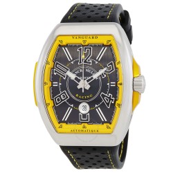 Vanguard Racing Automatic Black Dial Men's Watch 45SCRACINGBLKYL