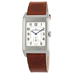 Reverso Large Classic Duoface Silver Dial Men's Watch Q3848422