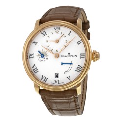 Villeret Half Timezone Automatic White Dial 18kt Rose Gold Men's Watch 6661-3631-55B