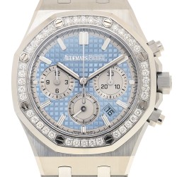 Royal Oak Chronograph Automatic Diamond Blue Dial Men's Watch 26715ST.ZZ.1356ST.01