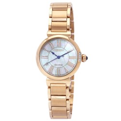 L Series Eco-Drive Mother of Pearl Dial Ladies Watch EM1063-89D