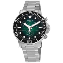 Seastar Chronograph Quartz Green Dial Men's Watch T120.417.11.091.01