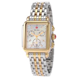 Deco Chronograph Quartz Diamond White Mother of Pearl Dial Ladies Watch MWW06A000779