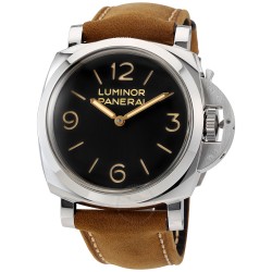 Pre-owned Panerai Luminor 1950 3 Days Hand Wind Black Dial Men's Watch PAM00372