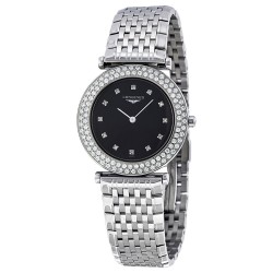 La Grande Classique Black Dial Stainless Steel Ladies Watch L43080576