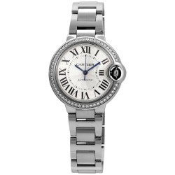Ballon Bleu Automatic Diamond Silver Dial Ladies Watch W4BB0023