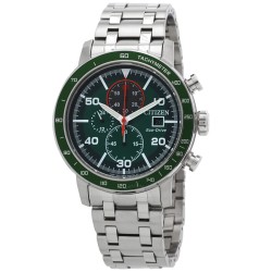 Brycen Chronograph Eco-Drive Green Dial Men's Watch CA0851-56X