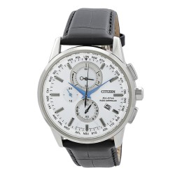 Eco-Drive Chronograph White Dial Men's Watch AT8110-11A