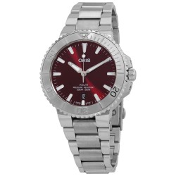 Aquis Automatic Red Dial Men's Watch 01 733 7766 4158-07 8 22 05PEB