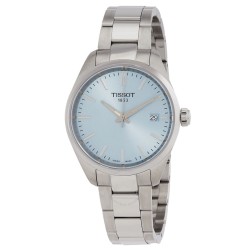PR 100 Quartz Ice Blue Dial Ladies Watch T1502101135100