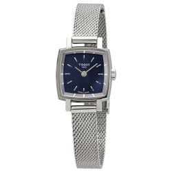 Lovely Square Quartz Blue Dial Ladies Watch T058.109.11.041.00