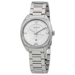GG2570 White Dial Stainless Steel Diamond Ladies Watch YA142506