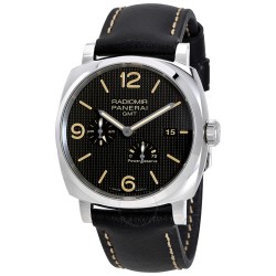 Pre-owned Panerai Radiomir 1940 GMT Black Dial Men's Watch PAM 00628