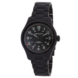 Khaki Field Titanium Automatic Black Dial Men's Watch H70665130