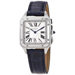 Santos-Dumont Small Model Quartz Silver Dial Ladies Watch WSSA0023