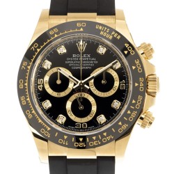 Daytona Chronograph Automatic Chronometer Diamond Black Dial Unisex Watch 116518BKDR