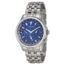 Calendrier Eco-Drive World Time Dark Blue Dial Men's Watch BU2021-51L
