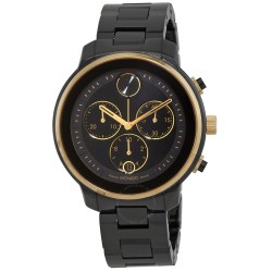 Bold Verso Chronograph Quartz Black Dial Ladies Watch 3600932