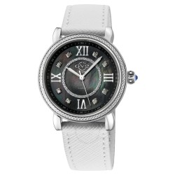 Marsala Vegan Diamond Mother of Pearl Dial Ladies Watch 9861-V1