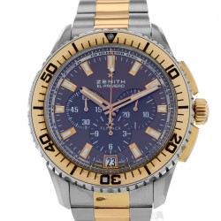 Pre-owned Zenith El Primero Stratos Flyback Chronograph Automatic Brown Dial Men's Watch 51.2061.405