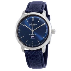 Glashutte Sixties Panorama Date Automatic Blue Dial Men's Watch 2-39-47-06-02-04