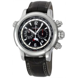 Pre-owned Jaeger LeCoultre Master Compressor Chronograph Black Dial Men's Watch Q1768470