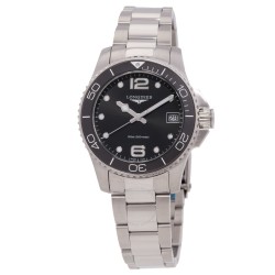 Hydroconquest Quartz Black Dial Ladies Watch L3.370.4.56.6