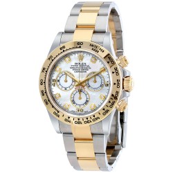 Cosmograph Daytona Mother of Pearl Diamond Steel and 18K Yellow Gold Men's Watch 116503MDO
