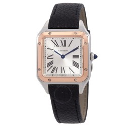 Santos-Dumont Small Model Quartz Silver Dial Watch W2SA0041