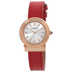 Gancini Quartz Silver Dial Ladies Watch SFMV01123