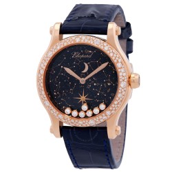 Happy Moon Automatic Diamond Blue Dial Watch 274894-5001