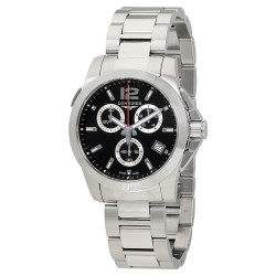 Conquest Chronograph Quartz Black Dial Men's Watch L3.702.4.56.6