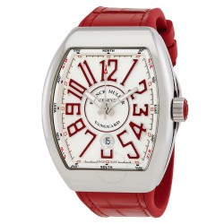 Vanguard Automatic White Dial Men's Watch 45SCWHTWHTRED