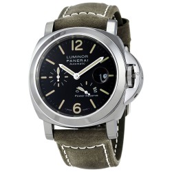Pre-owned Panerai Luminor Black Dial Men's Watch PAM01090