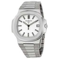 Nautilus Silvery White Dial Stainless Steel Men's Watch 5711-1A-011