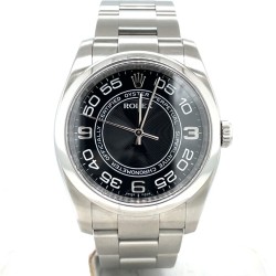Pre-owned Rolex Oyster Perpetual Automatic Black Dial Men's Watch 116000BKCOAO
