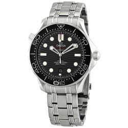 Pre-owned Omega Seamaster Automatic Chronometer Black Dial Men's Watch 210.30.42.20.01.001