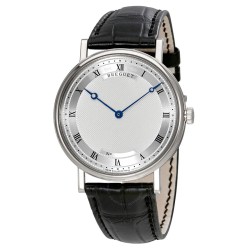 Classique 18kt White Gold Automatic Ultra Slim Silver Dial Leather Men's Watch 5157bb/11/9v6
