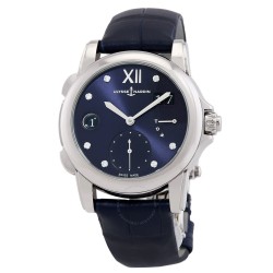 Classico Dual Time Automatic Diamond Blue Dial Ladies Watch 3243-222/393