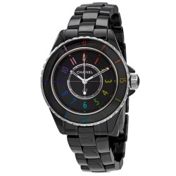 J12 Electro Quartz Black Dial Ladies Watch H7121