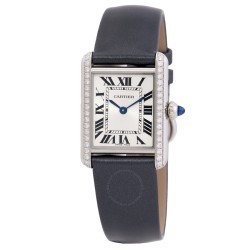 Tank Must Small Model Diamond Silver Dial Watch W4TA0031
