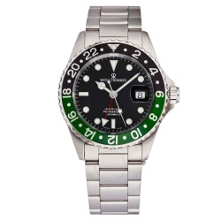Diver GMT Automatic Black Dial Sprite Bezel Men's Watch 17572.2138