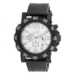 Tritium Rivet Chronograph White Dial Men's Watch ET207