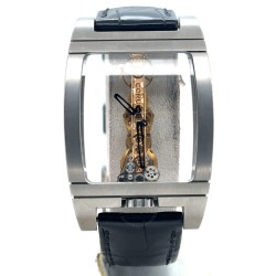 Pre-owned Corum Mr. Golden Bridge Hand Wind Men's Watch 113.700.04/0002